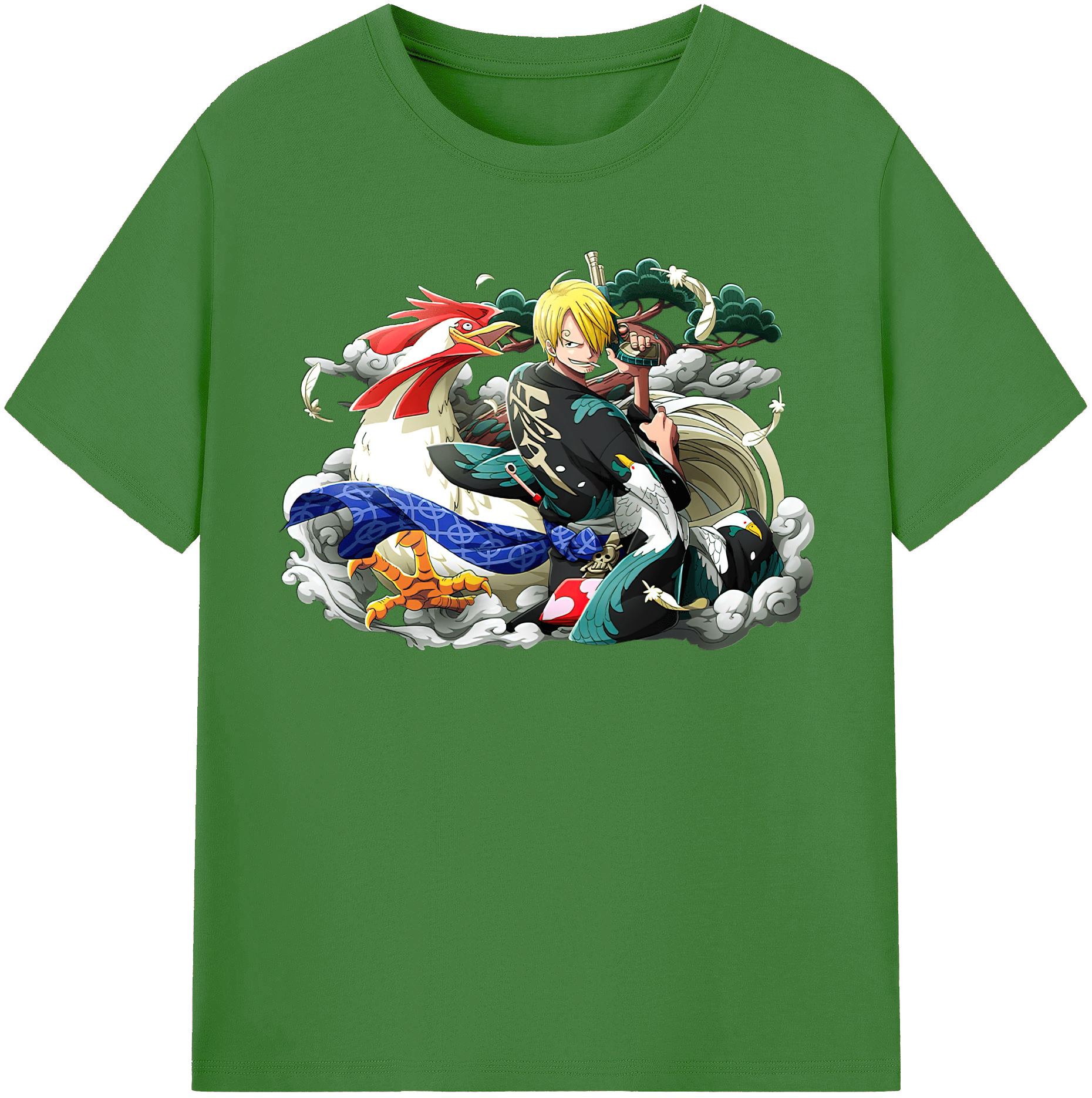 （画像用） ワンピース サンジ ONE PIECE Sanji レディースカジュアルプリントTシャツ（綿100％）